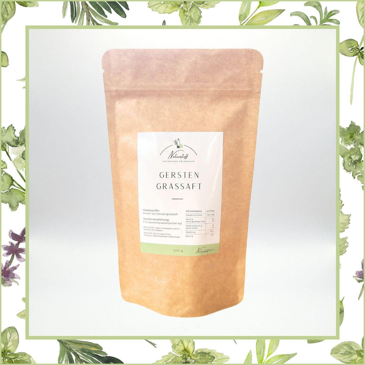 Gerstengrassaftpulver Superfood | Naturstoff