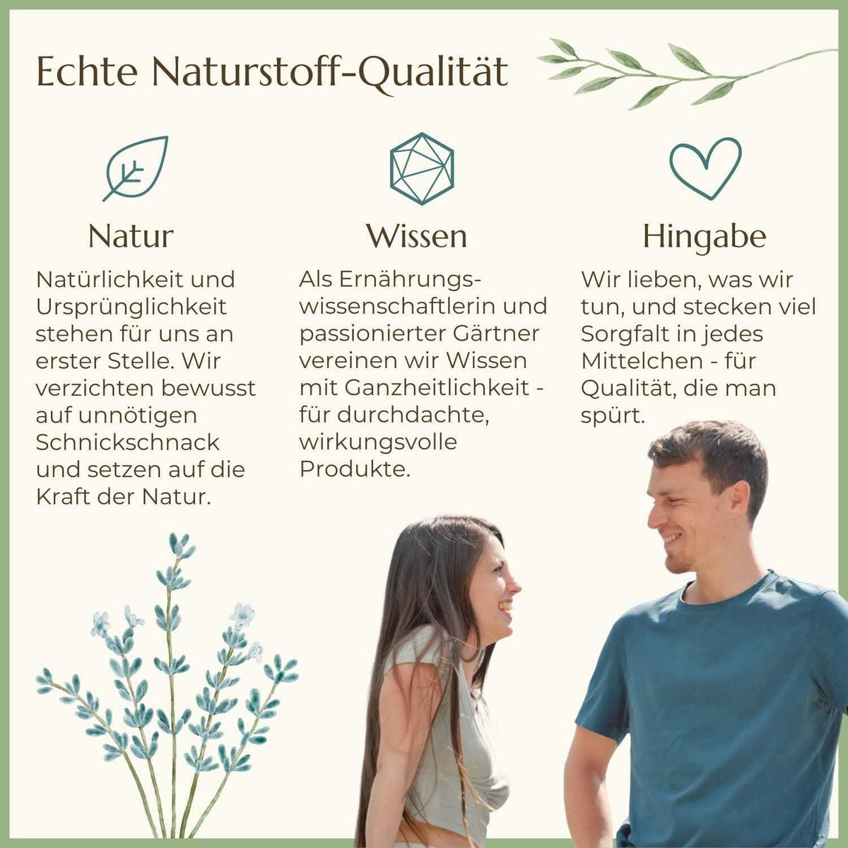 Naturstoff Qualität & Philosophie | Ernst & Annegret