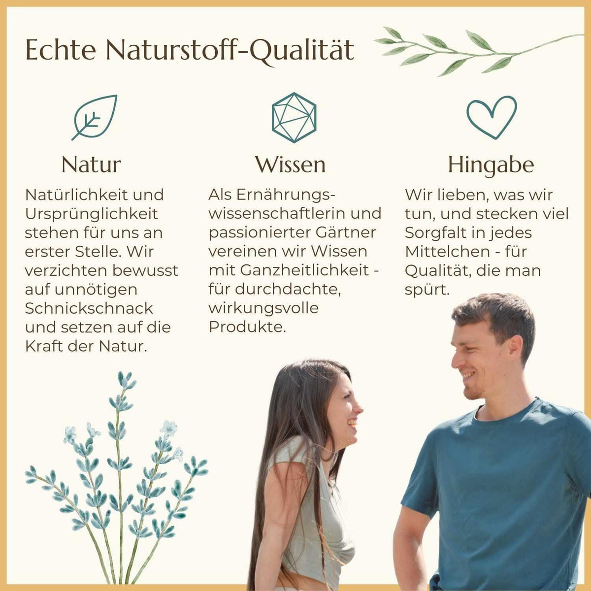 Philosophie und Qualität von Naturstoff