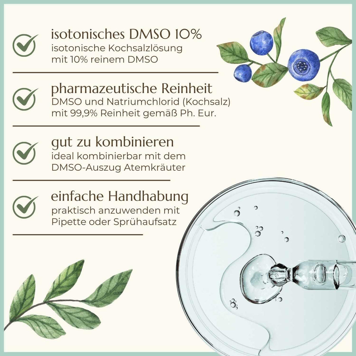 Premiumqualität & Eigenschaften von 10%igem DMSO | Naturstoff