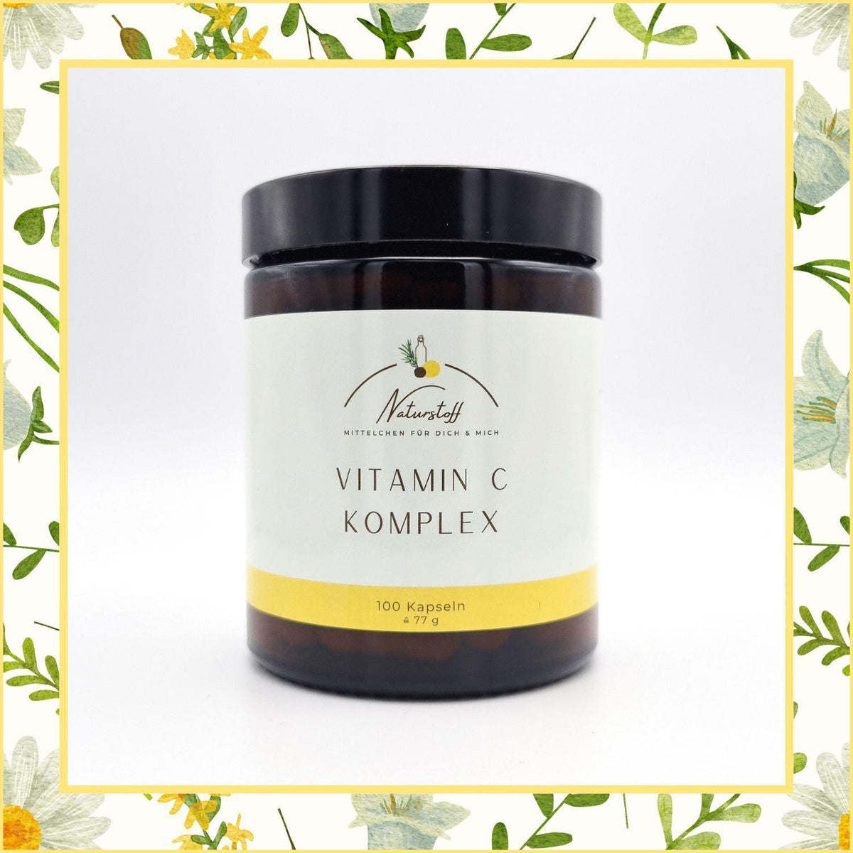 Vitamin C Komplex Kapseln mit natürlichen Bioflavonoiden | Naturstoff