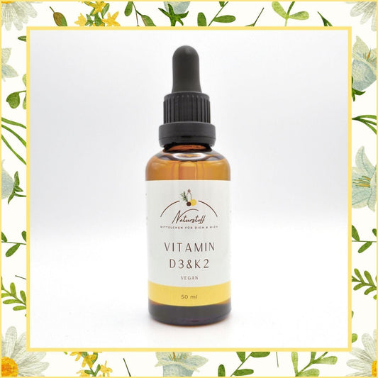 Vitamin D3 & K2 Tropfen Lösung | Naturstoff